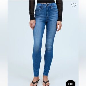 MADEWELL Petite High Rise Skinny Jeans in Gracie Wash 25P 25